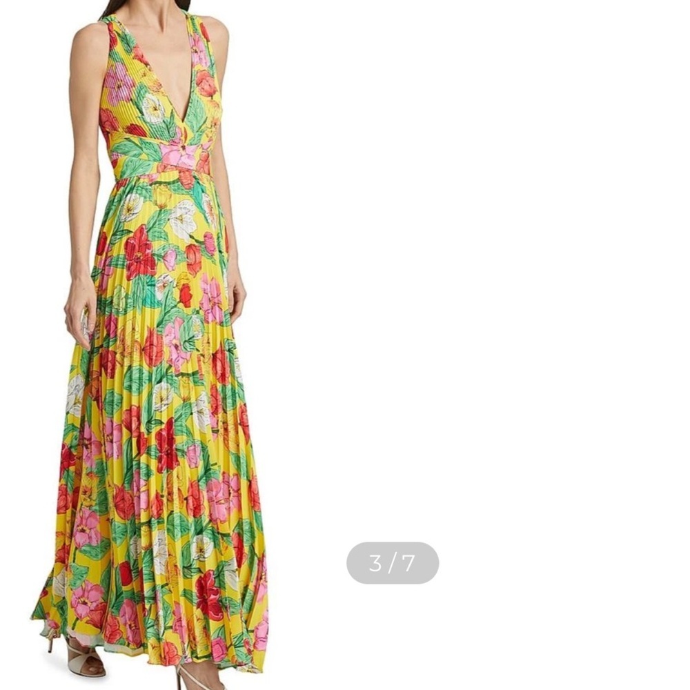 Milly Oria Floral Maxi Dress Size 6 - Picture 16 of 16
